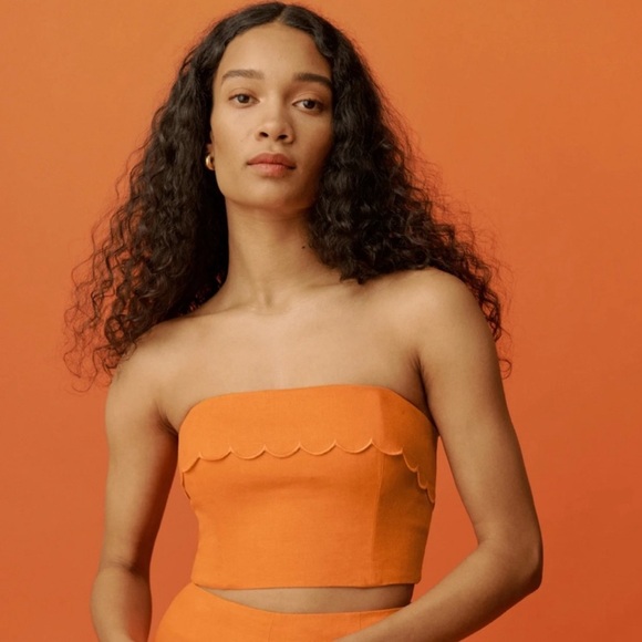 Reformation Lizzi Linen Top - Picture 1 of 7